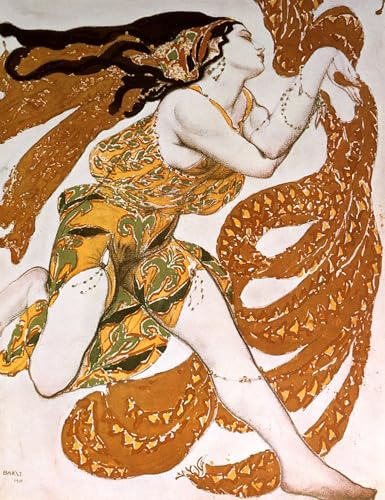 PMEFGJDPE Berühmte Gemälde Deko Kunstdrucke Bilder Tier Poster Bacchantin-Leinwandgemälde für eine Ballets-Russes-Gemäldeproduktion von Leon Bakst für Wohnzimmerdekoration 60x90cm PMEFGJDPE Berühmte Gemälde Deko Kunstdrucke Bilder Tier Poster Bacchantin-Leinwandgemälde für eine Ballets-Russes-Gemäldeproduktion von Leon Bakst für Wohnzimmerdekoration 60x90cm von PMEFGJDPE