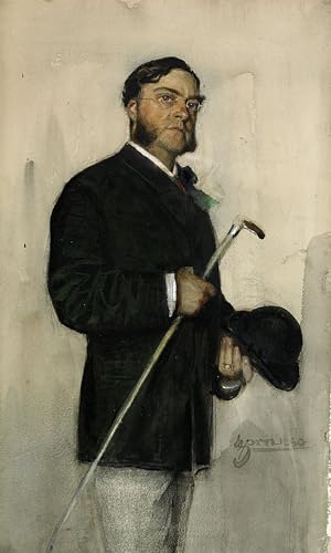PMEFGJDPE Berühmte Gemälde Deko Kunstdrucke Bilder Tier Poster Bankier Ludvig Arosenius von Anders Leonard Zorn Abstrakte Leinwand Kunst für Wohnzimmerdekoration 60x90cm von PMEFGJDPE
