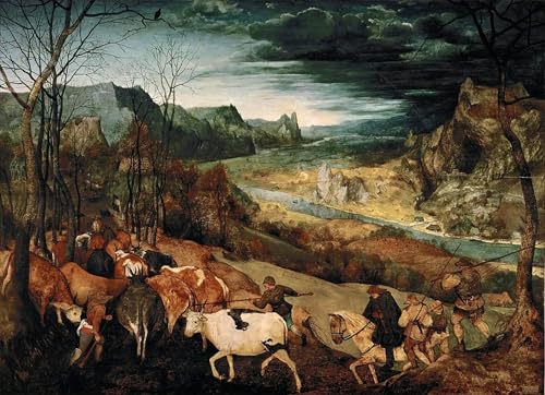 PMEFGJDPE Berühmte Gemälde Deko Kunstdrucke Bilder Tier Poster Die rückkehr der herde von pieter bruegel dem älteren Abstrakte Leinwand Kunst für Wohnzimmerdekoration 60x90cm PMEFGJDPE Berühmte Gemälde Deko Kunstdrucke Bilder Tier Poster Die rückkehr der herde von pieter bruegel dem älteren Abstrakte Leinwand Kunst für Wohnzimmerdekoration 60x90cm von PMEFGJDPE