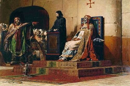 PMEFGJDPE Berühmte Gemälde Deko Kunstdrucke Bilder Tier Poster Formosus und Stephen Vii von Jean Paul Laurens Abstrakte Leinwand Kunst für Wohnzimmerdekoration 60x90cm PMEFGJDPE Berühmte Gemälde Deko Kunstdrucke Bilder Tier Poster Formosus und Stephen Vii von Jean Paul Laurens Abstrakte Leinwand Kunst für Wohnzimmerdekoration 60x90cm von PMEFGJDPE