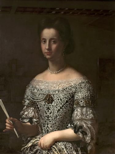 PMEFGJDPE Berühmte Gemälde Deko Kunstdrucke Bilder Tier Poster Porträt einer Prinzessin von Spanien von Agnolo Bronzino Abstrakte Leinwand Kunst für Wohnzimmerdekoration 60x90cm PMEFGJDPE Berühmte Gemälde Deko Kunstdrucke Bilder Tier Poster Porträt einer Prinzessin von Spanien von Agnolo Bronzino Abstrakte Leinwand Kunst für Wohnzimmerdekoration 60x90cm von PMEFGJDPE