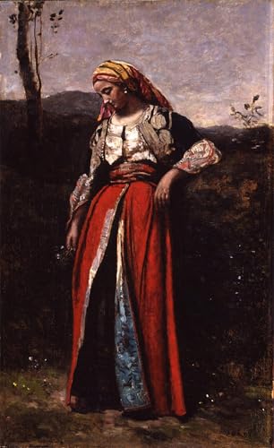 PMEFGJDPE Berühmte Gemälde Deko Kunstdrucke Bilder Tier Poster Porträt von Mlle Dobigny, Öl auf Holz von Jean Baptiste Camille Corot Abstrakte Leinwand Kunst für Wohnzimmerdekoration 60x90cm PMEFGJDPE Berühmte Gemälde Deko Kunstdrucke Bilder Tier Poster Porträt von Mlle Dobigny, Öl auf Holz von Jean Baptiste Camille Corot Abstrakte Leinwand Kunst für Wohnzimmerdekoration 60x90cm von PMEFGJDPE