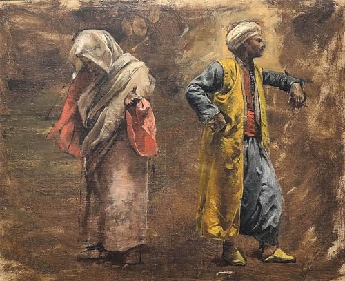 PMEFGJDPE Berühmte Gemälde Deko Kunstdrucke Bilder Tier Poster Studie von zwei Figuren von Edwin Lord Weeks Abstrakte Leinwand Kunst für Wohnzimmerdekoration 60x90cm PMEFGJDPE Berühmte Gemälde Deko Kunstdrucke Bilder Tier Poster Studie von zwei Figuren von Edwin Lord Weeks Abstrakte Leinwand Kunst für Wohnzimmerdekoration 60x90cm von PMEFGJDPE