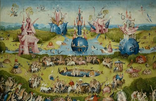 PMEFGJDPE Berühmte Gemälde Deko Kunstdrucke Bilder Tier Poster Tischplatte der vier letzten Dinge von Hieronymus Boske Abstrakte Leinwand Kunst für Wohnzimmerdekoration 60x90cm PMEFGJDPE Berühmte Gemälde Deko Kunstdrucke Bilder Tier Poster Tischplatte der vier letzten Dinge von Hieronymus Boske Abstrakte Leinwand Kunst für Wohnzimmerdekoration 60x90cm von PMEFGJDPE