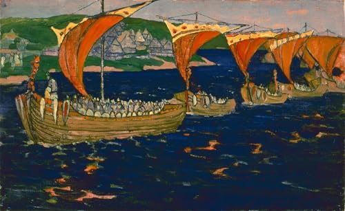 PMEFGJDPE Berühmte Gemälde Deko Kunstdrucke Bilder Tier Poster Ungebetene Gäste Von Nicholas Roerich Abstrakte Leinwand Kunst für Wohnzimmerdekoration 60x90cm PMEFGJDPE Berühmte Gemälde Deko Kunstdrucke Bilder Tier Poster Ungebetene Gäste Von Nicholas Roerich Abstrakte Leinwand Kunst für Wohnzimmerdekoration 60x90cm von PMEFGJDPE