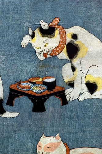 PMEFGJDPE Berühmte Gemälde Deko Kunstdrucke Bilder Tier Poster Von Katzen illustrierte Sprichwörter von Utagawa Kuniyoshi Abstrakte Leinwand Kunst für Wohnzimmerdekoration 60x90cm von PMEFGJDPE
