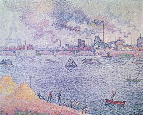 PMEFGJDPE Berühmte Gemälde Deko Kunstdrucke Bilder Tier Poster die Seine Grenelle von Paul Signac Abstrakte Leinwand Kunst für Wohnzimmerdekoration 60x90cm PMEFGJDPE Berühmte Gemälde Deko Kunstdrucke Bilder Tier Poster die Seine Grenelle von Paul Signac Abstrakte Leinwand Kunst für Wohnzimmerdekoration 60x90cm von PMEFGJDPE