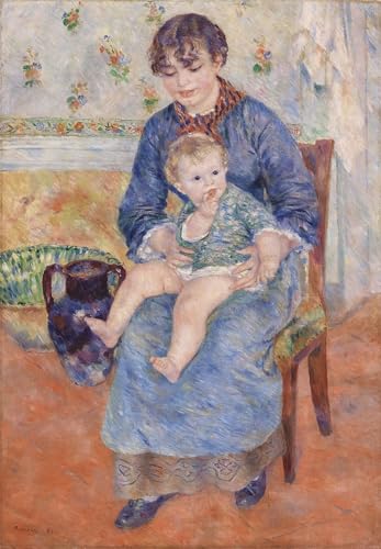PMEFGJDPE Berühmte Gemälde Dekorative Bilder Graffiti Wandbild Junge Mutter von pierre auguste renoir Graffiti Leinwanddruck für Wanddekoration 60x90cm PMEFGJDPE Berühmte Gemälde Dekorative Bilder Graffiti Wandbild Junge Mutter von pierre auguste renoir Graffiti Leinwanddruck für Wanddekoration 60x90cm von PMEFGJDPE