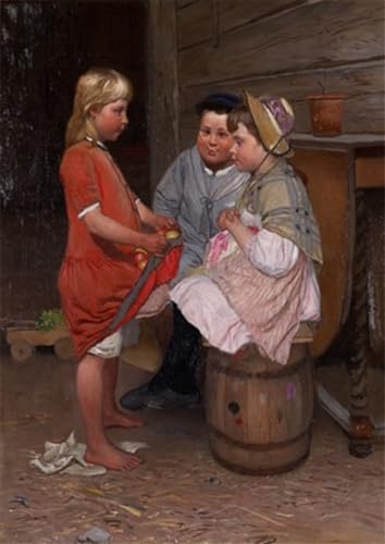 PMEFGJDPE Berühmte Gemälde Dekorative Bilder Graffiti Wandbild Vill Frun von johan august malmström Graffiti Leinwanddruck für Wanddekoration 60x90cm PMEFGJDPE Berühmte Gemälde Dekorative Bilder Graffiti Wandbild Vill Frun von johan august malmström Graffiti Leinwanddruck für Wanddekoration 60x90cm von PMEFGJDPE