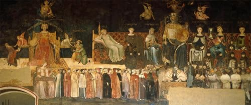 PMEFGJDPE Berühmte Gemälde Leinwand Wandkunst Malerei Wandkunst Allegorie der g Regierung von Ambrogio Lorenzetti Mode Leinwand Malerei für Office Home Decor 60x90cm PMEFGJDPE Berühmte Gemälde Leinwand Wandkunst Malerei Wandkunst Allegorie der g Regierung von Ambrogio Lorenzetti Mode Leinwand Malerei für Office Home Decor 60x90cm von PMEFGJDPE