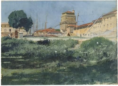 PMEFGJDPE Berühmte Gemälde Leinwand Wandkunst Malerei Wandkunst Ansicht Von Livorno Von Adolf Hiremy-hirschl Mode Leinwand Malerei für Office Home Decor 60x90cm PMEFGJDPE Berühmte Gemälde Leinwand Wandkunst Malerei Wandkunst Ansicht Von Livorno Von Adolf Hiremy-hirschl Mode Leinwand Malerei für Office Home Decor 60x90cm von PMEFGJDPE