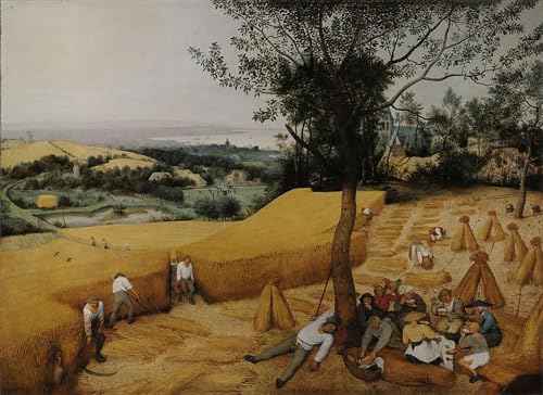 PMEFGJDPE Berühmte Gemälde Leinwand Wandkunst Malerei Wandkunst Die Erntemaschinen von Bruegel Mode Leinwand Malerei für Office Home Decor 60x90cm von PMEFGJDPE