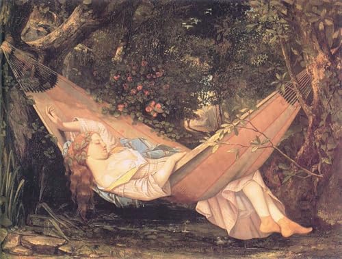 PMEFGJDPE Berühmte Gemälde Leinwand Wandkunst Malerei Wandkunst Die hängematte von gustave courbet Mode Leinwand Malerei für Office Home Decor 60x90cm PMEFGJDPE Berühmte Gemälde Leinwand Wandkunst Malerei Wandkunst Die hängematte von gustave courbet Mode Leinwand Malerei für Office Home Decor 60x90cm von PMEFGJDPE