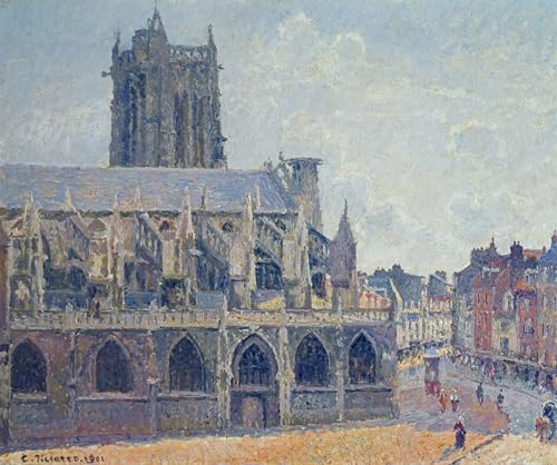 PMEFGJDPE Berühmte Gemälde Leinwand Wandkunst Malerei Wandkunst Die kirche st. jacques in dieppe von camille jacob pissarro Mode Leinwand Malerei für Office Home Decor 60x90cm PMEFGJDPE Berühmte Gemälde Leinwand Wandkunst Malerei Wandkunst Die kirche st. jacques in dieppe von camille jacob pissarro Mode Leinwand Malerei für Office Home Decor 60x90cm von PMEFGJDPE