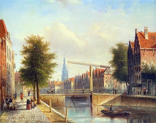 PMEFGJDPE Berühmte Gemälde Leinwand Wandkunst Malerei Wandkunst Figuren auf einem kai von johannes franciscus Spohler Mode Leinwand Malerei für Office Home Decor 60x90cm PMEFGJDPE Berühmte Gemälde Leinwand Wandkunst Malerei Wandkunst Figuren auf einem kai von johannes franciscus Spohler Mode Leinwand Malerei für Office Home Decor 60x90cm von PMEFGJDPE