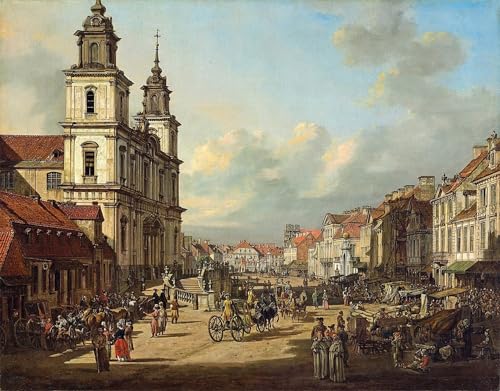 PMEFGJDPE Berühmte Gemälde Leinwand Wandkunst Malerei Wandkunst Kirche des heiligen Kreuzes in warschau von bernardo Bellotto Mode Leinwand Malerei für Office Home Decor 60x90cm PMEFGJDPE Berühmte Gemälde Leinwand Wandkunst Malerei Wandkunst Kirche des heiligen Kreuzes in warschau von bernardo Bellotto Mode Leinwand Malerei für Office Home Decor 60x90cm von PMEFGJDPE