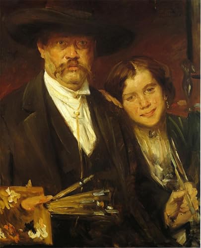 PMEFGJDPE Berühmte Gemälde Leinwand Wandkunst Malerei Wandkunst Selbstporträt von lovis corinth Mode Leinwand Malerei für Office Home Decor 60x90cm PMEFGJDPE Berühmte Gemälde Leinwand Wandkunst Malerei Wandkunst Selbstporträt von lovis corinth Mode Leinwand Malerei für Office Home Decor 60x90cm von PMEFGJDPE