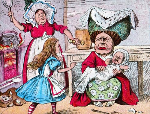 PMEFGJDPE Berühmte Gemälde Poster Kunstdrucke Porträts Wandkunst Alice die Herzogin und der Ba von Tenniel Leinwand Ölgemälde für Heimtextilien 60x90cm PMEFGJDPE Berühmte Gemälde Poster Kunstdrucke Porträts Wandkunst Alice die Herzogin und der Ba von Tenniel Leinwand Ölgemälde für Heimtextilien 60x90cm von PMEFGJDPE