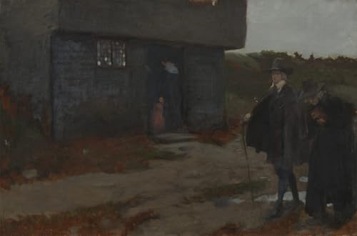 PMEFGJDPE Berühmte Gemälde Poster Kunstdrucke Porträts Wandkunst An der Hüttentür von Edwin Austin Abbey Leinwand Ölgemälde für Heimtextilien 60x90cm PMEFGJDPE Berühmte Gemälde Poster Kunstdrucke Porträts Wandkunst An der Hüttentür von Edwin Austin Abbey Leinwand Ölgemälde für Heimtextilien 60x90cm von PMEFGJDPE
