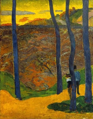 PMEFGJDPE Berühmte Gemälde Poster Kunstdrucke Porträts Wandkunst Blaue Bäume von paul gauguin Leinwand Ölgemälde für Heimtextilien 60x90cm PMEFGJDPE Berühmte Gemälde Poster Kunstdrucke Porträts Wandkunst Blaue Bäume von paul gauguin Leinwand Ölgemälde für Heimtextilien 60x90cm von PMEFGJDPE