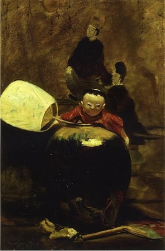 PMEFGJDPE Berühmte Gemälde Poster Kunstdrucke Porträts Wandkunst Die japanische Puppe von william merritt Leinwand Ölgemälde für Heimtextilien 60x90cm PMEFGJDPE Berühmte Gemälde Poster Kunstdrucke Porträts Wandkunst Die japanische Puppe von william merritt Leinwand Ölgemälde für Heimtextilien 60x90cm von PMEFGJDPE
