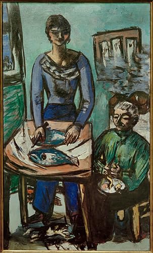 PMEFGJDPE Berühmte Gemälde Poster Kunstdrucke Porträts Wandkunst Die küche von max beckmann Leinwand Ölgemälde für Heimtextilien 60x90cm PMEFGJDPE Berühmte Gemälde Poster Kunstdrucke Porträts Wandkunst Die küche von max beckmann Leinwand Ölgemälde für Heimtextilien 60x90cm von PMEFGJDPE