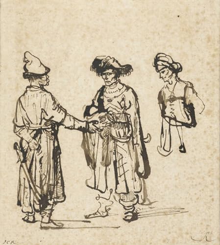 PMEFGJDPE Berühmte Gemälde Poster Kunstdrucke Porträts Wandkunst Drei Orientalen unterhalten sich von Rembrandt Van Rijn Leinwand Ölgemälde für Heimtextilien 60x90cm PMEFGJDPE Berühmte Gemälde Poster Kunstdrucke Porträts Wandkunst Drei Orientalen unterhalten sich von Rembrandt Van Rijn Leinwand Ölgemälde für Heimtextilien 60x90cm von PMEFGJDPE