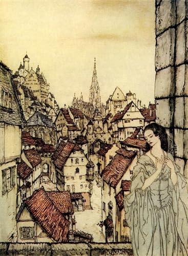 PMEFGJDPE Berühmte Gemälde Poster Kunstdrucke Porträts Wandkunst Ligeia von arthur rackham Leinwand Ölgemälde für Heimtextilien 60x90cm PMEFGJDPE Berühmte Gemälde Poster Kunstdrucke Porträts Wandkunst Ligeia von arthur rackham Leinwand Ölgemälde für Heimtextilien 60x90cm von PMEFGJDPE