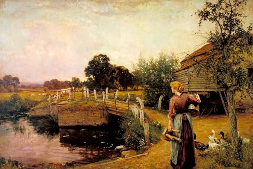PMEFGJDPE Berühmte Gemälde Poster Kunstdrucke Porträts Wandkunst Melkzeit Von Henry John Yeend King Leinwand Ölgemälde für Heimtextilien 60x90cm PMEFGJDPE Berühmte Gemälde Poster Kunstdrucke Porträts Wandkunst Melkzeit Von Henry John Yeend King Leinwand Ölgemälde für Heimtextilien 60x90cm von PMEFGJDPE