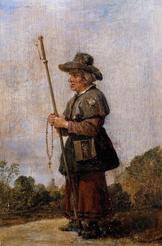 PMEFGJDPE Berühmte Gemälde Poster Kunstdrucke Porträts Wandkunst Pilgerin von David Teniers dem Jüngeren Leinwand Ölgemälde für Heimtextilien 60x90cm PMEFGJDPE Berühmte Gemälde Poster Kunstdrucke Porträts Wandkunst Pilgerin von David Teniers dem Jüngeren Leinwand Ölgemälde für Heimtextilien 60x90cm von PMEFGJDPE