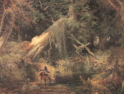PMEFGJDPE Berühmte Gemälde Poster Kunstdrucke Porträts Wandkunst Sklaven Auf Der Flucht Durch Den Sumpf Von Thomas Moran Leinwand Ölgemälde für Heimtextilien 60x90cm PMEFGJDPE Berühmte Gemälde Poster Kunstdrucke Porträts Wandkunst Sklaven Auf Der Flucht Durch Den Sumpf Von Thomas Moran Leinwand Ölgemälde für Heimtextilien 60x90cm von PMEFGJDPE