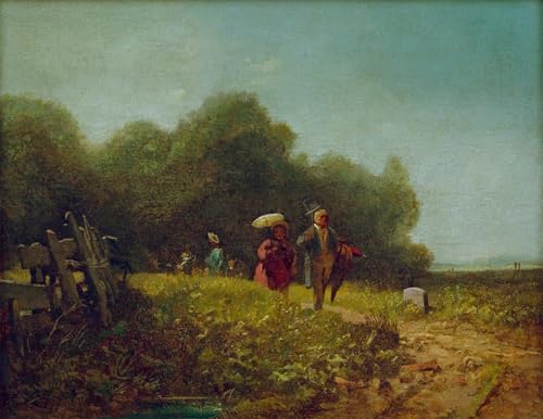 PMEFGJDPE Berühmte Gemälde Poster Kunstdrucke Porträts Wandkunst Sonntagsspaziergang von Carl Spitzweg Leinwand Ölgemälde für Heimtextilien 60x90cm PMEFGJDPE Berühmte Gemälde Poster Kunstdrucke Porträts Wandkunst Sonntagsspaziergang von Carl Spitzweg Leinwand Ölgemälde für Heimtextilien 60x90cm von PMEFGJDPE