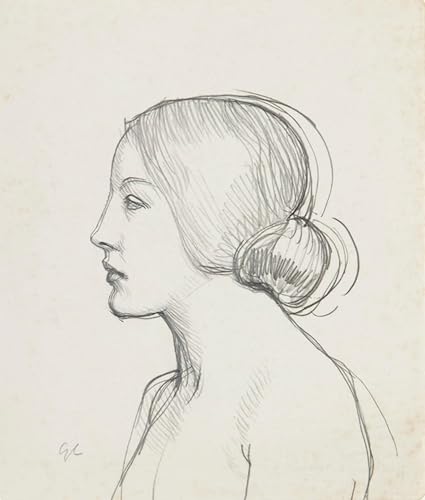 PMEFGJDPE Berühmte Gemälde Poster Kunstdrucke Porträts Wandkunst Studie über Kopf und Schultern einer Frau mit zu einem Dutt gebundenen Haaren, Sir George Clausen für Heimtextilien 60x90cm PMEFGJDPE Berühmte Gemälde Poster Kunstdrucke Porträts Wandkunst Studie über Kopf und Schultern einer Frau mit zu einem Dutt gebundenen Haaren, Sir George Clausen für Heimtextilien 60x90cm von PMEFGJDPE
