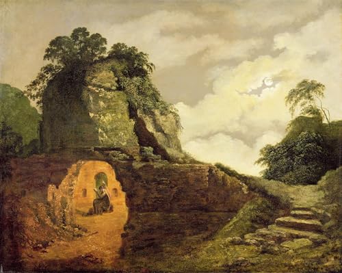PMEFGJDPE Berühmte Gemälde Poster Kunstdrucke Porträts Wandkunst Virgil-Grab von Wright of Derby Leinwand Ölgemälde für Heimtextilien 60x90cm PMEFGJDPE Berühmte Gemälde Poster Kunstdrucke Porträts Wandkunst Virgil-Grab von Wright of Derby Leinwand Ölgemälde für Heimtextilien 60x90cm von PMEFGJDPE