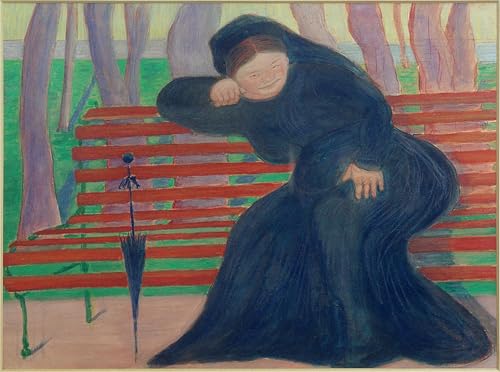 PMEFGJDPE Berühmte Gemälde Poster Kunstdrucke Porträts Wandkunst Witwe Auf Der Bank Von Marianne Von Werefkin Leinwand Ölgemälde für Heimtextilien 60x90cm PMEFGJDPE Berühmte Gemälde Poster Kunstdrucke Porträts Wandkunst Witwe Auf Der Bank Von Marianne Von Werefkin Leinwand Ölgemälde für Heimtextilien 60x90cm von PMEFGJDPE