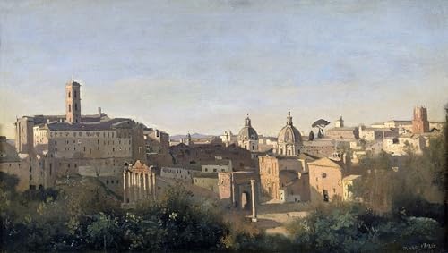 PMEFGJDPE Berühmte Gemälde Poster Kunstdrucke Porträts Wandkunst das Forum aus den Farnese-Gärten von Jean Baptiste Camille Corot Leinwand Ölgemälde für Heimtextilien 60x90cm PMEFGJDPE Berühmte Gemälde Poster Kunstdrucke Porträts Wandkunst das Forum aus den Farnese-Gärten von Jean Baptiste Camille Corot Leinwand Ölgemälde für Heimtextilien 60x90cm von PMEFGJDPE