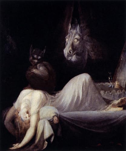PMEFGJDPE Berühmte Gemälde Poster Kunstdrucke Porträts Wandkunst der Albtraum Heinrich Füssli Leinwand Ölgemälde für Heimtextilien 60x90cm PMEFGJDPE Berühmte Gemälde Poster Kunstdrucke Porträts Wandkunst der Albtraum Heinrich Füssli Leinwand Ölgemälde für Heimtextilien 60x90cm von PMEFGJDPE