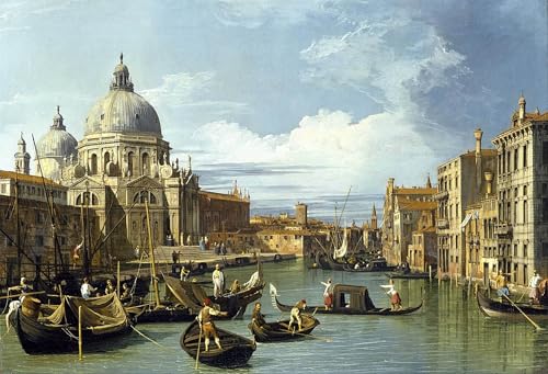 PMEFGJDPE Berühmte Gemälde Poster Kunstdrucke Porträts Wandkunst der Eingang zum CanalVenedig von Antonio Canal Leinwand Ölgemälde für Heimtextilien 60x90cm PMEFGJDPE Berühmte Gemälde Poster Kunstdrucke Porträts Wandkunst der Eingang zum CanalVenedig von Antonio Canal Leinwand Ölgemälde für Heimtextilien 60x90cm von PMEFGJDPE