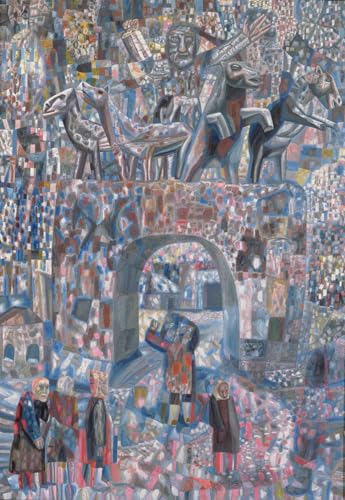 PMEFGJDPE Berühmte Gemälde Poster Kunstdrucke Porträts Wandkunst die Tore von Narva von Pavel Nikolaevich Filonov Leinwand Ölgemälde für Heimtextilien 60x90cm PMEFGJDPE Berühmte Gemälde Poster Kunstdrucke Porträts Wandkunst die Tore von Narva von Pavel Nikolaevich Filonov Leinwand Ölgemälde für Heimtextilien 60x90cm von PMEFGJDPE