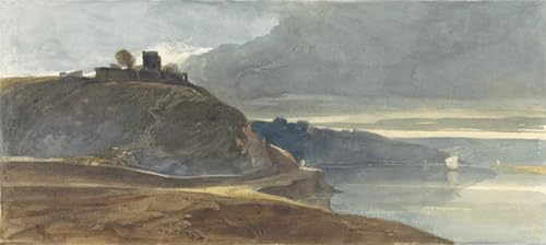 PMEFGJDPE Berühmte Gemälde Poster Kunstdrucke Porträts Wandkunst ein Schloss über einer Flussmündung von William Muller Leinwand Ölgemälde für Heimtextilien 60x90cm PMEFGJDPE Berühmte Gemälde Poster Kunstdrucke Porträts Wandkunst ein Schloss über einer Flussmündung von William Muller Leinwand Ölgemälde für Heimtextilien 60x90cm von PMEFGJDPE