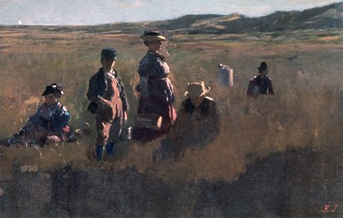 PMEFGJDPE Berühmte Gemälde Poster Kunstdrucke Porträts Wandkunst im Feld von Eastman Johnson Leinwand Ölgemälde für Heimtextilien 60x90cm PMEFGJDPE Berühmte Gemälde Poster Kunstdrucke Porträts Wandkunst im Feld von Eastman Johnson Leinwand Ölgemälde für Heimtextilien 60x90cm von PMEFGJDPE