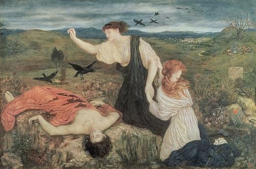 PMEFGJDPE Berühmte Gemälde Poster Wandbilder Gemalde Kunst Poster Antigone Aus Antigone von Marie Spartali Stillman Vintage Leinwandkunst für Schlafzimmer Home Decor 60x90cm PMEFGJDPE Berühmte Gemälde Poster Wandbilder Gemalde Kunst Poster Antigone Aus Antigone von Marie Spartali Stillman Vintage Leinwandkunst für Schlafzimmer Home Decor 60x90cm von PMEFGJDPE