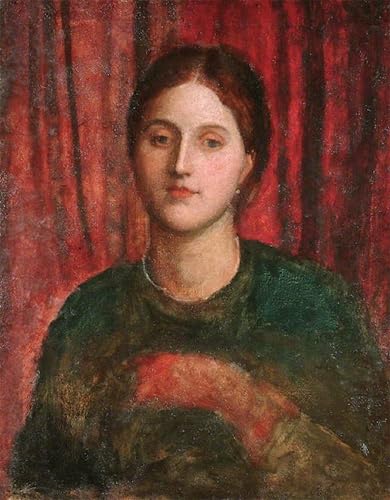 PMEFGJDPE Berühmte Gemälde Poster Wandbilder Gemalde Kunst Poster Berühmtes gemälde-porträt von george frederic watts Vintage Leinwandkunst für Schlafzimmer Home Decor 60x90cm von PMEFGJDPE