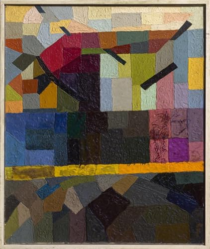 PMEFGJDPE Berühmte Gemälde Poster Wandbilder Gemalde Kunst Poster Ein Baum von Otto Freundlich Vintage Leinwandkunst für Schlafzimmer Home Decor 60x90cm von PMEFGJDPE