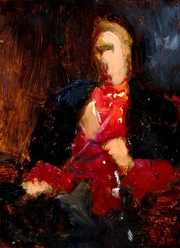 PMEFGJDPE Berühmte Gemälde Poster Wandbilder Gemalde Kunst Poster Sitzende Figur in Rot und Schwarz von George Elgar Hicks Vintage Leinwandkunst für Schlafzimmer Home Decor 60x90cm von PMEFGJDPE