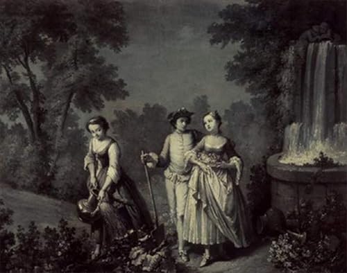 PMEFGJDPE Deko Kunstdrucke Zwei Mädchen und ein Jugendlicher bei der Gartenarbeit in der Nähe eines Brunnens, s/w, Feder und Lasur von François Boucher für Wohnzimmerdekoration 60x90cm PMEFGJDPE Deko Kunstdrucke Zwei Mädchen und ein Jugendlicher bei der Gartenarbeit in der Nähe eines Brunnens, s/w, Feder und Lasur von François Boucher für Wohnzimmerdekoration 60x90cm von PMEFGJDPE