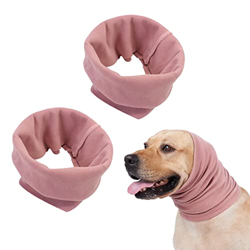 PMELCXD Ohrenschützer für Hunde, 2 Stück Weiches Baumwollmaterial Ohrenschützer Head Cover Hund Hunde-Gehörschutz zum Warmhalten Schönheit Geräuschreduzierung Entspannung (Mittlere) von PMELCXD