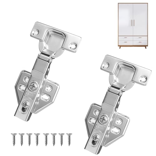 PMELCXD Schrankscharnier,Qualitativ hochwertige Schrankscharniere & Türscharniere-Perfekt für Ihre Möbeltüren, Schranktüren nach Maß-Soft-Close-Funktion zum Nachrüsten-Hervorragend für alle Arten von von PMELCXD