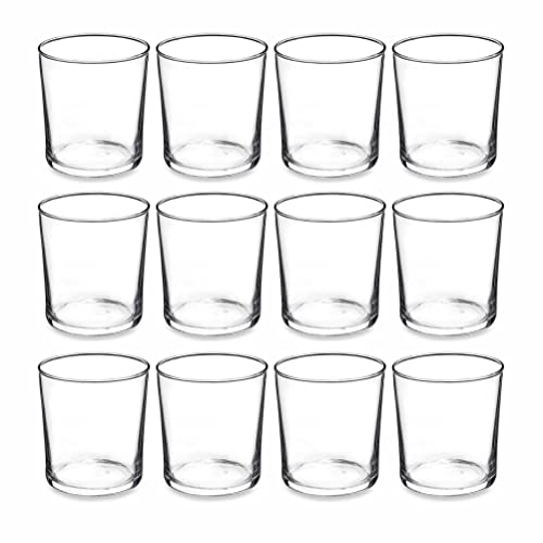 PMLAND Klarglas Votivkerzen-Teelichthalter, 6,3 cm, 12 Stück von PMLAND
