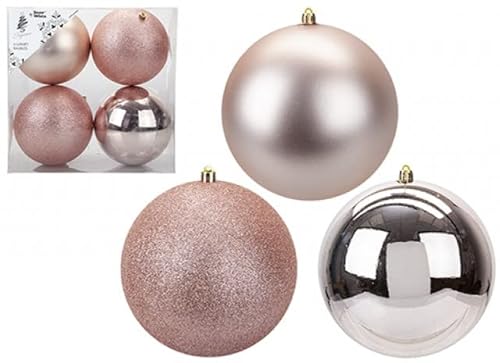 PMS 513497Z Weihnachtskugel | Roségold | 4 Stück 15cm Zubehör von PMS